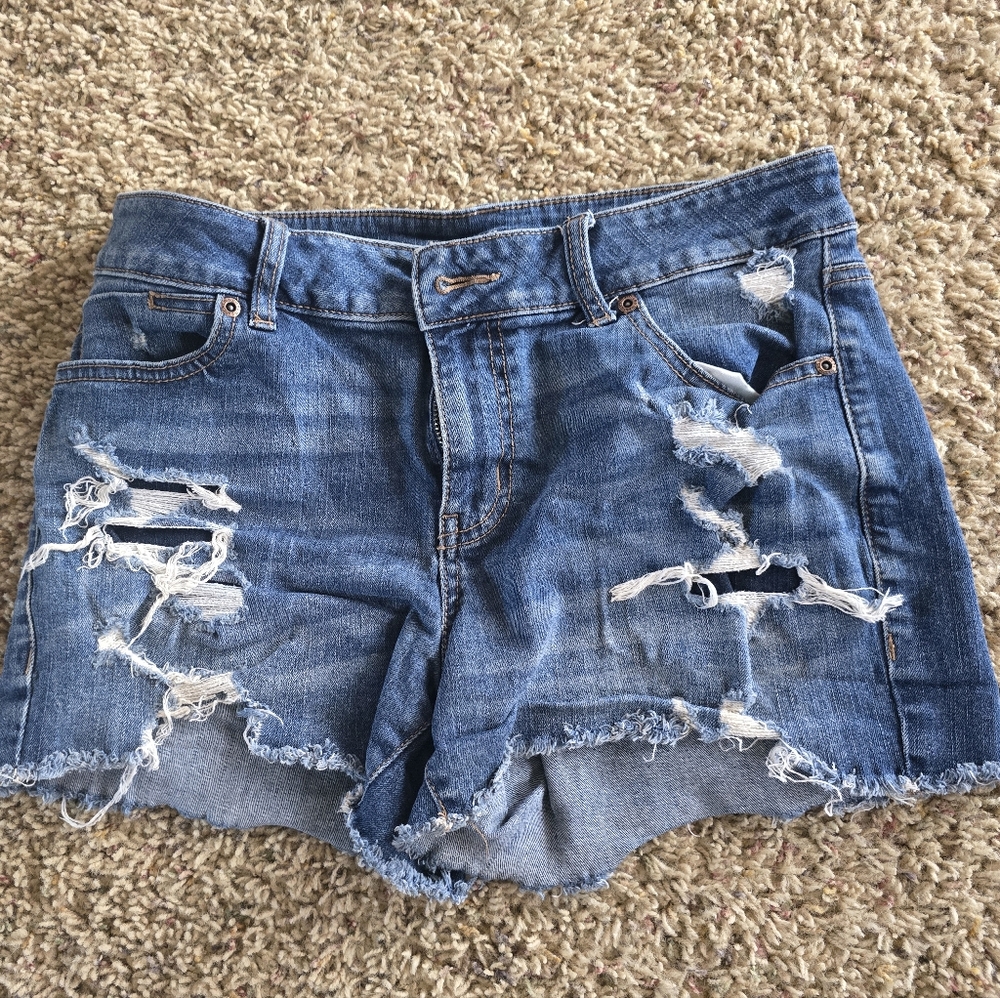 Distressed Denim Short